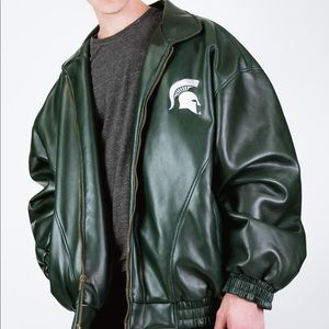 STEVE AND BARRY’S MICHIGAN STATE LEATHER JACKET